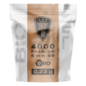 BILLES BBS 6MM ELITE FORCE BIO BLANCHE 0.23G SACHET X4000
