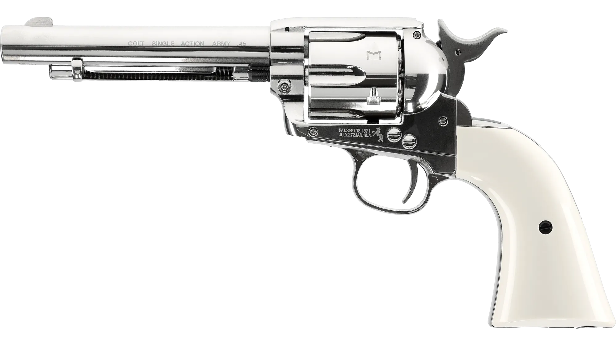 REV COLT SA ARMY 45 5.5'' CO2 CAL 4.5 MM NICKEL PLATED