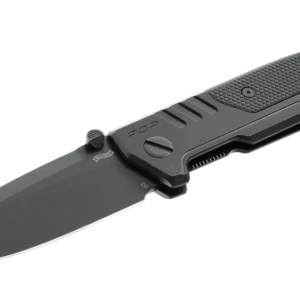COUTEAU PLIANT WALTHER PDP STEEL FRAME SPEARPOINT BLACK