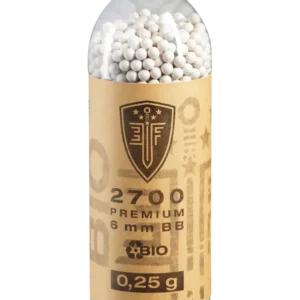 BILLES BBS 6MM ELITE FORCE BIO BLANCHE 0.25G BOUTEILLE X2700