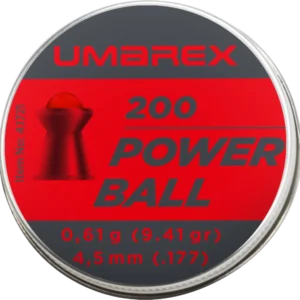 PLOMB POWERBALL UMAREX TETE RONDE CAL 4.5 MM 0.61G X200