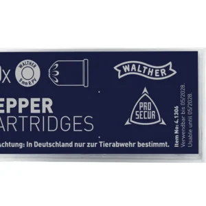 CART 9 MM R GAZ PEPPER WALTHER X10