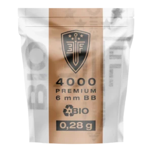 BILLES BBS 6MM ELITE FORCE BIO BLANCHE 0.28G SACHET X4000
