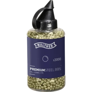 BILLES WALTHER PREMIUM BB GOLD STEEL CAL 4.5 MM 0.36G X3000