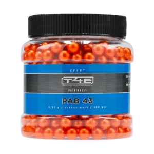 BILLES PAINTBALL BIO ORANGE CAL 43 SPORT PAB 43 X500