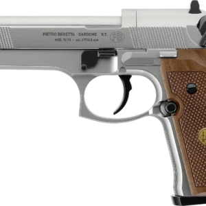 PIST BERETTA M 92 FS CO2 CAL 4.5 MM - NICKEL/BOIS