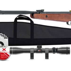 PACK R-FORCE WOOD ( LUNETTE 3-9X40, 500 PLOMBS, FOURREAU+100 CIBLE+PORTE-CIBLE )
